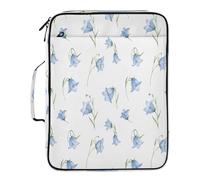 BURSTDDY Expandable Filing Folder 3 Ring Binder Bag,Beautiful Flowers Binder Organiser with 6-Tier Expandable File Divider and Removable 3-Ring Binder for Home Office School