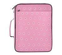 BURSTDDY Expandable Filing Folder 3 Ring Binder Bag,Beautiful Flowers Binder Organiser with 6-Tier Expandable File Divider and Removable 3-Ring Binder for Home Office School