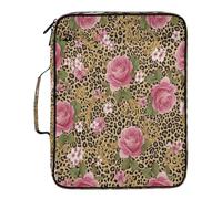 BURSTDDY Expandable Filing Folder 3 Ring Binder Bag,Beautiful Flowers Binder Organiser with 6-Tier Expandable File Divider and Removable 3-Ring Binder for Home Office School