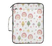 BURSTDDY Expandable Filing Folder 3 Ring Binder Bag,Cartoon Lion Binder Organiser with 6-Tier Expandable File Divider and Removable 3-Ring Binder for Home Office School