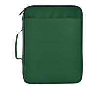 BURSTDDY Expandable Filing Folder 3 Ring Binder Bag,Dark Green Binder Organiser with 6-Tier Expandable File Divider and Removable 3-Ring Binder for Home Office School