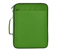 BURSTDDY Expandable Filing Folder 3 Ring Binder Bag,Green Solid Color Binder Organiser with 6-Tier Expandable File Divider and Removable 3-Ring Binder for Home Office School
