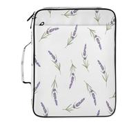 BURSTDDY Expandable Filing Folder 3 Ring Binder Bag,Lavender Binder Organiser with 6-Tier Expandable File Divider and Removable 3-Ring Binder for Home Office School