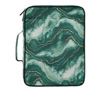 BURSTDDY Expandable Filing Folder 3 Ring Binder Bag,Marble Binder Organiser with 6-Tier Expandable File Divider and Removable 3-Ring Binder for Home Office School