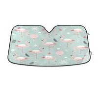 BURSTDDY Flamingo Car Windshield Sunshade,Foldable Sun Visor Protector,Blocks UV Rays and Keeps Vehicle Cool Sun Shade for Car Truck SUV