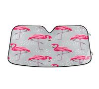 BURSTDDY Flamingo Car Windshield Sunshade,Foldable Sun Visor Protector,Blocks UV Rays and Keeps Vehicle Cool Sun Shade for Car Truck SUV