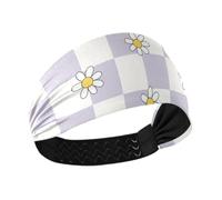 BURSTDDY Flowers Headband for Women Wide Non Slip Hair Band | Elastic Sweatband for Yoga,Running,Sports,Washing Face