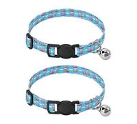 BURSTDDY Independence Day Hat Dog Collar,Adjustable Soft Pet Collar with Quick Release Buckle for for Small Medium Cats and Dogs