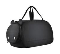 BURSTDDY Kids Duffle Bag,Abstract Gradient Black Sports Gym Bag with Shoe Compartment Travel Duffel Bags for Boys and Girls