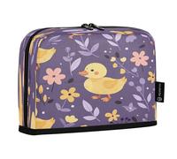 BURSTDDY Large Capacity Pencil Case Pouch,Cute Duck Big Pencil Bag Organizer with Zipper for School, College, Office, Travel