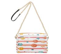 BURSTDDY Leather Crossbody Bag for Women,Cartoon Colored Basketball Crossbody Purse with Zipper Lightweight Shoulder Bag for Travel, Shopping & Daily Essentials