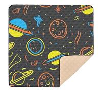 BURSTDDY Leopard Print Baby Play Mats for Floor,50x50in Playpen Mat Non-Slip & Machine Washable Activity Playmat for Babies, Toddlers & Infants