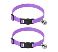 BURSTDDY Lilac Colour Dog Collar,Adjustable Soft Pet Collar with Quick Release Buckle for for Small Medium Cats and Dogs