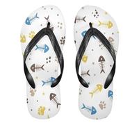 BURSTDDY Ocean Animals Flip Flops for Women Men Comfort Beach Thong Sandals M
