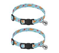 BURSTDDY Planets Dog Collar,Adjustable Soft Pet Collar with Quick Release Buckle for for Small Medium Cats and Dogs