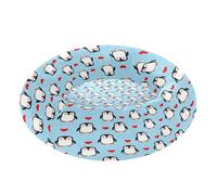 BURSTDDY Round Cat Bed and Dog Bed,15.7in Cartoon Penguin Washable Non-Slip Soft Pet Bed for Indoor Small Medium Dogs and Cats