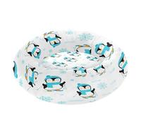 BURSTDDY Round Cat Bed and Dog Bed,15.7in Cartoon Penguin Washable Non-Slip Soft Pet Bed for Indoor Small Medium Dogs and Cats
