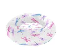 BURSTDDY Round Cat Bed and Dog Bed,20in Cartoon Dragonfly Washable Non-Slip Soft Pet Bed for Indoor Small Medium Dogs and Cats