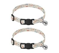 BURSTDDY Watercolor Planets Dog Collar,Adjustable Soft Pet Collar with Quick Release Buckle for for Small Medium Cats and Dogs