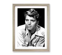 Burt Lancaster Modern Framed Print | A3 Oak Framed Wall Art | Ready to Hang | Modern Nature Picture | Living Room Bedroom Lounge Office