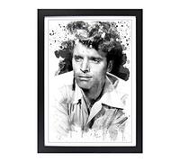 Burt Lancaster V3 Framed Print | A2 Black Framed Wall Art | Ready to Hang | Modern Nature Picture | Living Room Bedroom Lounge Office
