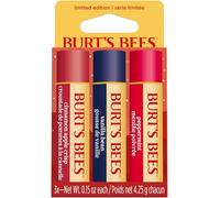 Burt’s Bees Lip Balm Gift Set, Cinnamon Apple Crisp, Vanilla Bean, Peppermint, Lip Balm Multipack Winter Wonders, 3x4.25g