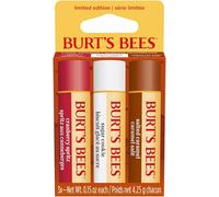 Burt’s Bees Lip Balm Gift Set, Cranberry Spritz, Salted Caramel, Sugar Cookie Lip Balm Multipack, 100 Percent Natural Origin, 3x4.25g