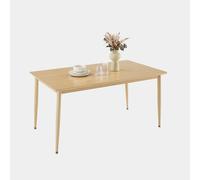 Burton 6 Seater Light Wood Effect Dining Table