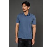 BURTON Airforce Blue Tipped Collar Polo Shirt L
