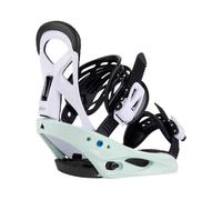 Burton - All-Mountain Snowboard Bindings - Mission Smalls Neo-Mint/White - Kid Size L White L