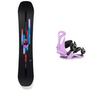 Burton - All-mountain snowboard bindings - Pack Feelgood Flying V 2025 for Women - Black Black