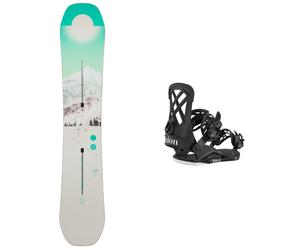 Burton - All mountain snowboard - Pack Feelgood FV First Tracks 2026 for Women - Blue Blue 149 cm.152 cm