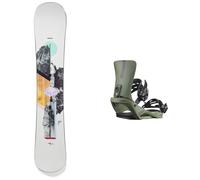 Burton - All mountain snowboard - Pack Hideaway 2026 for Women in Wood - White White 155 cm.144 cm.148 cm.152 cm