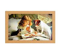 Burton Barber Print Suspense Fine Art Prints in Glass Fronted 10" x 13.5" Frame Victorian