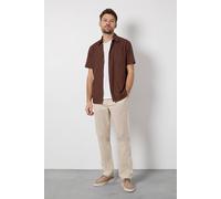 Burton Beige Pleat Front Straight Fit Chino Trousers beige