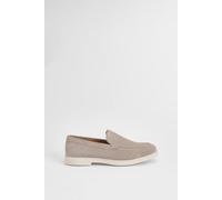 Burton Beige Suede Slip-On Loafers beige