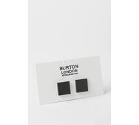 Burton Black And Silver Square Cufflinks silver One Size