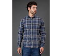 Burton Black Brushed Classic Check Long Sleeve Shirt black L