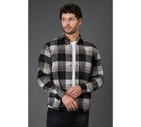 Burton Black Brushed Classic Check Long Sleeve Shirt black M