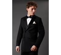 Burton Black Double Breasted Tuxedo Jacket black 44R