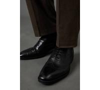 Burton Men's Black Leather Smart Oxford Brogue Shoes | Size: 12 Burton Black 12