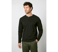 Burton Black Long Sleeve Grandad Neck T-Shirt black