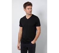 Burton Men's Black Plain V Neck T-shirt | Size: XL Burton Black XL