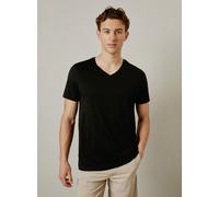 BURTON Black Plain V Neck T Shirt L