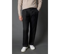 Burton Black Pleat Front Wide Leg Smart Trousers black 36R