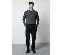 Burton Men's Black Regular Fit Tuxedo Suit Trouser | Size: 34R