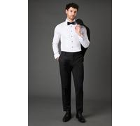 Burton Black Satin Tape Slim Fit Tuxedo Trousers black 34S