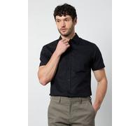 Burton Black Short Sleeve Oxford Shirt, M, black