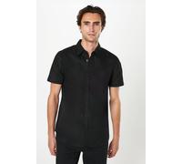 Burton Black Short Sleeve Oxford Shirt, M, black