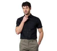 Burton Black Short Sleeve Oxford Shirt, M, black